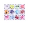 12 Jar Holographic Nail Glitter Powder Flakes Set MRMJ-T063-510-1