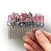 Natural Crystal Hair Combs PW-WGC6E88-06-1