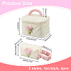 WADORN 2Pcs 2 Style Portable Cute Corduroy Makeup Bag AJEW-WR0001-81-2