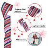 2 Rolls 2 Style Stripe Pattern Printed Polyester Grosgrain Ribbon OCOR-TA0001-38A-11