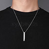 Non-Tarnish 201 Stainless Steel Pendant Necklaces NJEW-M218-03P-3