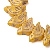 Painted Glass Beads Strands GLAA-Z021-19H-2