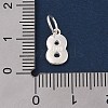 Number Series 925 Sterling Silver Charms STER-Q002-01I-3