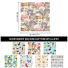 Cat & Dog Pattern Cotton Fabric DIY-WH0181-75-2