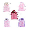 Magibeads 50 Pcs 5 Colors Organza DIY Craft Drawstring Bag ABAG-MB0001-13-1