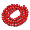 Opaque Solid Color Imitation Jade Glass Beads Strands EGLA-A044-P3mm-D22-3