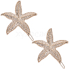 10Pcs Zinc Alloy Hair Barrettes PHAR-SP0001-25-7