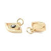 Rack Plating Brass Enamel Pendants KK-D073-28G-01-2