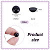 Acrylic Half Round Beads OACR-PH0004-63B-4