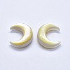 Natural Yellow Shell Cabochons SSHEL-P015-80C-35mm-2