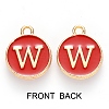 Golden Plated Enamel Alloy Charms ENAM-SZ0001-26C-W-3