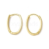 Brass Oval Hinged Hoop Earrings for Men Women KK-A172-35G-2