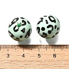 Printed Opaque Acrylic Beads OACR-S043-07B-2