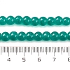 Baking Painted Imitation Jade Glass Round Bead Strands DGLA-XCP0001-22-4