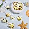 12Pcs 3 Colors Bees Silicone Focal Beads JX658A-5