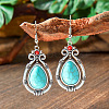 Bohemian Style Alloy Acrylic Dangle Earrings WG0B115-07-1