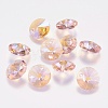 Faceted Glass Rhinestone Charms RGLA-F049-10mm-223PS-1