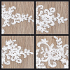 Flower Polyester Embroidery Appliques PATC-WH0008-16B-6
