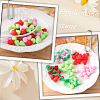 150Pcs 3 Styles PVC Strawberry Display Decorations DJEW-SC0001-31B-5