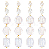 20Pcs 5 Style Natural Pearl Pendants PALLOY-PH01822-1