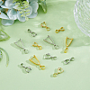 HOBBIESAY 60Pcs 6 Style Brass Ice Pick Pinch Bails KK-HY0001-82-5