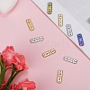 12Pcs 3 Colors Ion Plating(IP) 304 Stainless Steel Connector Charms STAS-SZ0002-96-4