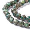 Natural Pyrite & Vesuvianite Beads Strands G-K317-A24-3