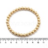 Brass Beaded Stretch Bracelets for Men Women BJEW-G736-08G-4