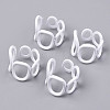 Spray Painted Alloy Cuff Rings RJEW-T011-26-RS-1