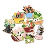 8Pcs 8 Styles Alloy Enamel Pandants ENAM-FP0002-71-2