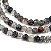 Natural Black Rutilated Quartz Beads Strands G-H003-B05-02A-3