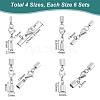 304 Stainless Steel Cord End HJEW-UN00033-3