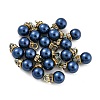 (Defective Closeout Sale: Ring Dyed)ABS Plastic Imitation Pearl Charms KY-XCP0001-25G-04-1