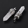 Natural Quartz Crystal Big Pointed Pendants G-E059-03AS-09-4