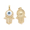 Brass Micro Pave Cubic Zirconia Pendants ZIRC-F136-03G-08-1