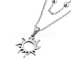 Stainless Steel Pendants Necklaces NJEW-U003-01H-P-1