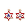 Independence Day Alloy Enamel Pendants ENAM-K067-36-1