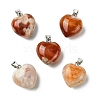 Natural Cherry Blossom Agate Pendants G-F820-10A-14-1