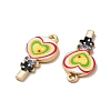 Alloy Enamel Pendants ENAM-D043-11G-02-2