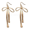 Alloy Bowknot Dangle Earrings for Women EJEW-U028-06G-2