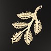 Iron Leafy Branch Filigree Big Pendants IFIN-P003-06-2