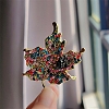 Maple Leaf Rhinestone Brooch PW-WG48F57-01-2