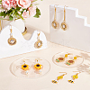 SUNNYCLUE DIY Sunflower and Bee Earring Making Kit DIY-SC0020-20-5