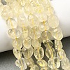 Natural Lemon Quartz(Heated) Beads Strands G-P497-01E-52-1