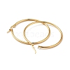 Vacuum Plating 201 Stainless Steel Hoop Earrings with 304 Stainless Steel Pins for Women EJEW-D279-12G-01-2