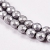 Electroplate Non-magnetic Synthetic Hematite Beads Strands X-G-J169C-4mm-07-3