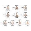 Alloy Charms ZIRC-TA0001-04-29