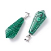 Synthetic Malachite Pointed Pendants G-I314-02P-12-3