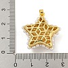 Rack Plating Brass & ABS Plastic Imitation Pearl Pendants KK-N255-03C-G-RS-3