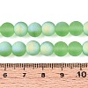 Frosted Transparent Glass Beads Strands GLAA-T032-T8mm-MBB17-4